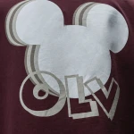 T-shirt damski OLAVOGA BESCO 2025 burgund - maWer Fashion