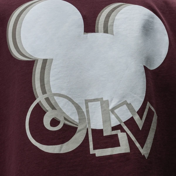T-shirt damski OLAVOGA BESCO 2025 burgund - maWer Fashion