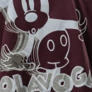 T-shirt damski OLAVOGA BESCO 2025 burgund - maWer Fashion