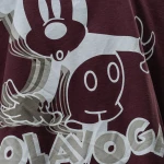 T-shirt damski OLAVOGA BESCO 2025 burgund - maWer Fashion