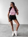 T-shirt damski OLAVOGA LUXE 2025 różowy - maWer Fashion