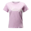 T-shirt damski OLAVOGA LUXE 2025 różowy - maWer Fashion