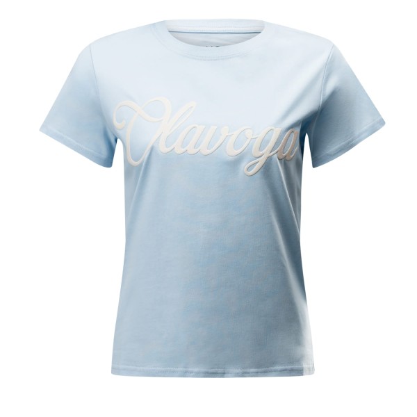T-shirt damski OLAVOGA LUXE 2025 błękit - maWer Fashion