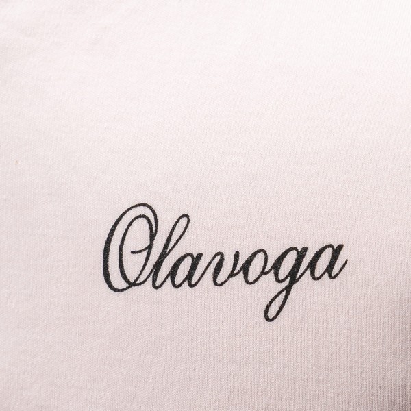 T-shirt damski OLAVOGA SIMPLYBY 2025 pudrowy róż - maWer Fashion