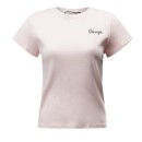 T-shirt damski OLAVOGA SIMPLYBY 2025 pudrowy róż - maWer Fashion