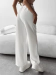 Spodnie damskie OLAVOGA MIAL 2025 ecru  - maWer Fashion