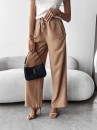 Spodnie damskie OLAVOGA MIAL 2025 ciemny beż  - maWer Fashion