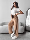 Spodnie damskie OLAVOGA MIAL 2025 ciemny beż  - maWer Fashion