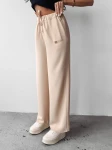 Spodnie damskie OLAVOGA MIAL 2025 jasny beż  - maWer Fashion