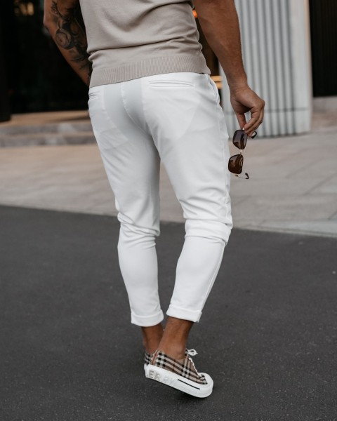 Spodnie męskie OLAVOGA ARIALIERY 2025 ecru - maWer Fashion