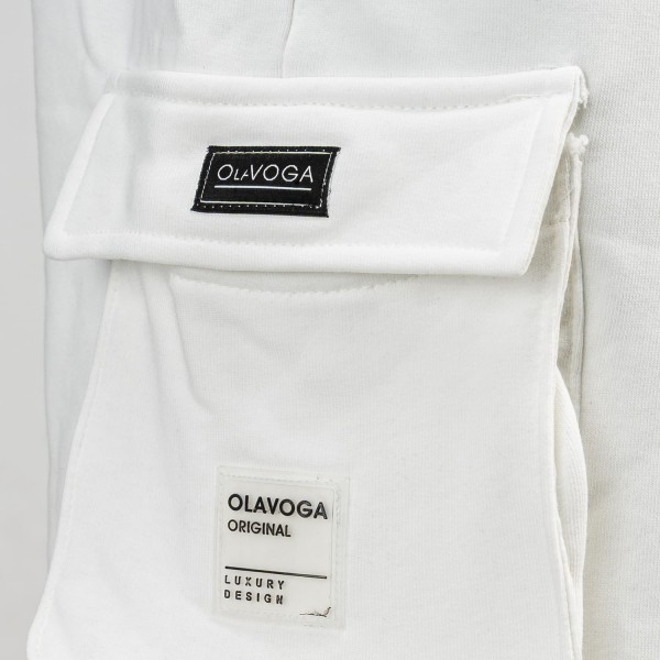 Spodenki męskie OLAVOGA TAFA 2025 ecru - maWer Fashion