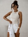 Top damski OLAVOGA HARPER 2025 ecru – maWer Fashion