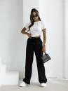 Spodnie damskie OLAVOGA YUO 2025 czarne - maWer Fashion