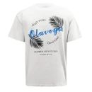 T-shirt męski OLAVOGA PALM WAVE 2025 ecru - maWer Fashion