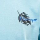T-shirt męski OLAVOGA PALM WAVE 2025 niebieski - maWer Fashion