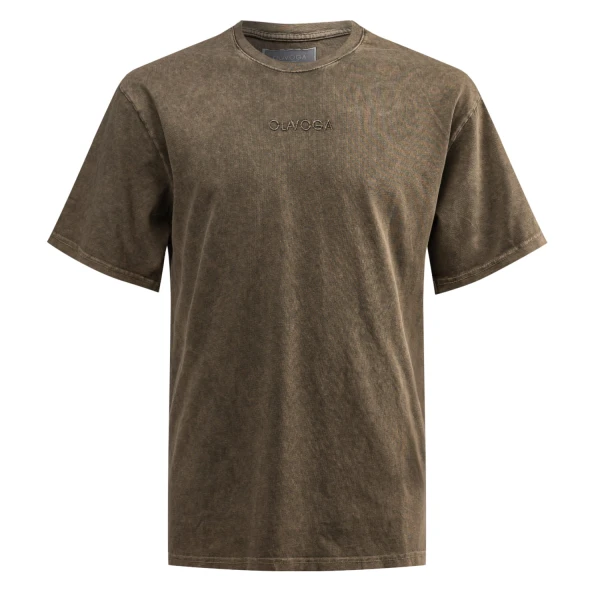 T-shirt męski OLAVOGA XATO 2025 khaki - maWer Fashion