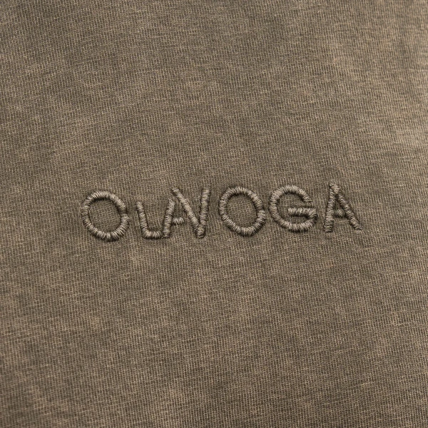 T-shirt męski OLAVOGA XATO 2025 khaki - maWer Fashion