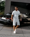 T-shirt męski OLAVOGA XATO 2025 niebieski - maWer Fashion