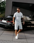 T-shirt męski OLAVOGA XATO 2025 niebieski - maWer Fashion
