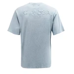 T-shirt męski OLAVOGA XATO 2025 niebieski - maWer Fashion