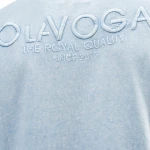 T-shirt męski OLAVOGA XATO 2025 niebieski - maWer Fashion