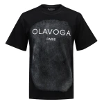 T-shirt męski OLAVOGA SMOKE 2025 czarny – maWer Fashion