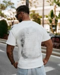 T-shirt męski OLAVOGA SMOKE 2025 ecru – maWer Fashion