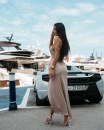 Sukienka damska OLAVOGA JOWISZ 2025 beżowa - maWer Fashion