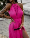 Sukienka damska OLAVOGA KAJA 2025 różowa - maWer Fashion