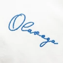 T-shirt męski OLAVOGA BLUE HARMONY 2025 ecru - maWer Fashion