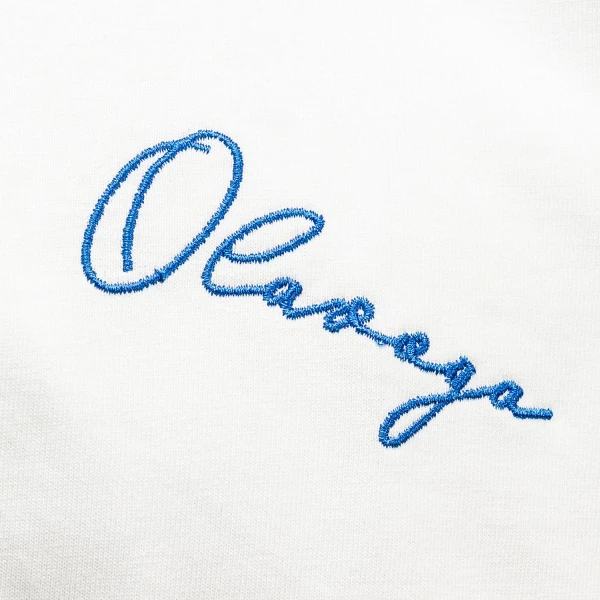 T-shirt męski OLAVOGA BLUE HARMONY 2025 ecru - maWer Fashion
