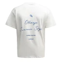 T-shirt męski OLAVOGA BLUE HARMONY 2025 ecru - maWer Fashion