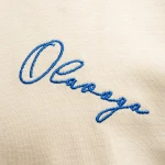 T-shirt męski OLAVOGA BLUE HARMONY 2025 beżowy - maWer Fashion