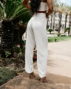 Spodnie damskie OLAVOGA POLEM 2025 ecru - maWer Fashion
