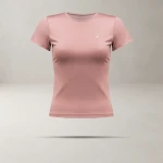 T-shirt damski OLAVOGA BASIC MUSE 2025 redwood - maWer Fashion