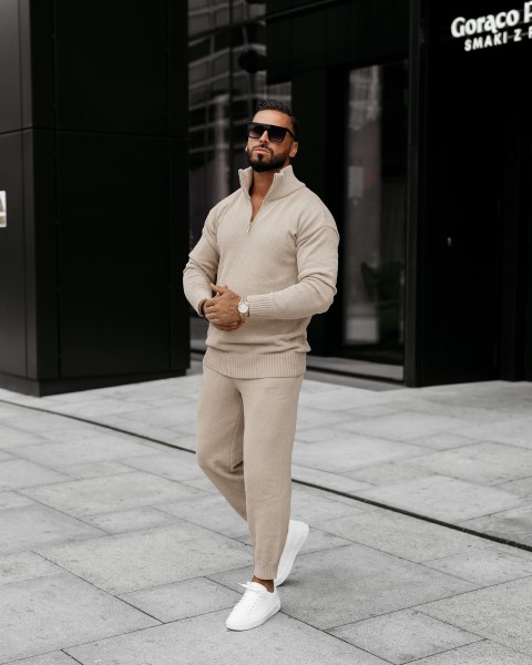 Komplet męski OLAVOGA OLLAN 2025 beige - maWer Fashion