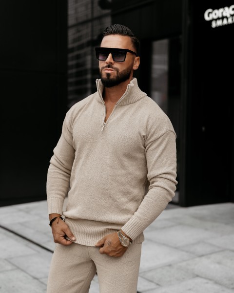 Komplet męski OLAVOGA OLLAN 2025 beige - maWer Fashion