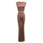 Komplet damski OLAVOGA URBAN MAPLE 2025 dark beige - maWer Fashion