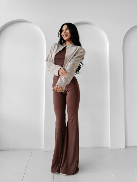 Kurtka damska OLAVOGA DUSKY CHARM 2025 beż - maWer Fashion