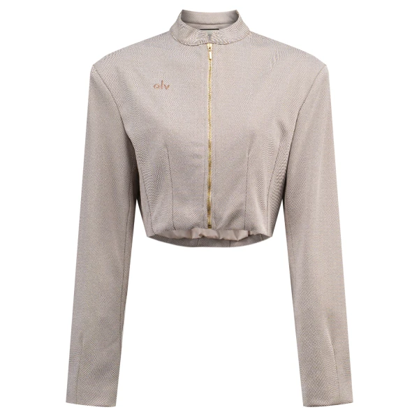 Kurtka damska OLAVOGA DUSKY CHARM 2025 beige - maWer Fashion
