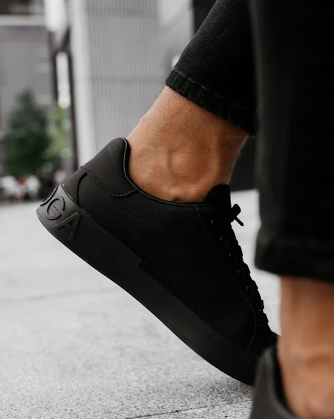 Buty męskie sneakersy OLAVOGA PRIVE 2025 czarne - maWer Fashion