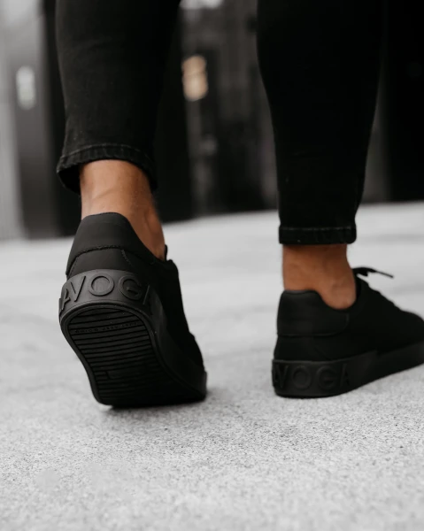 Buty męskie sneakersy OLAVOGA PRIVE 2025 czarne - maWer Fashion