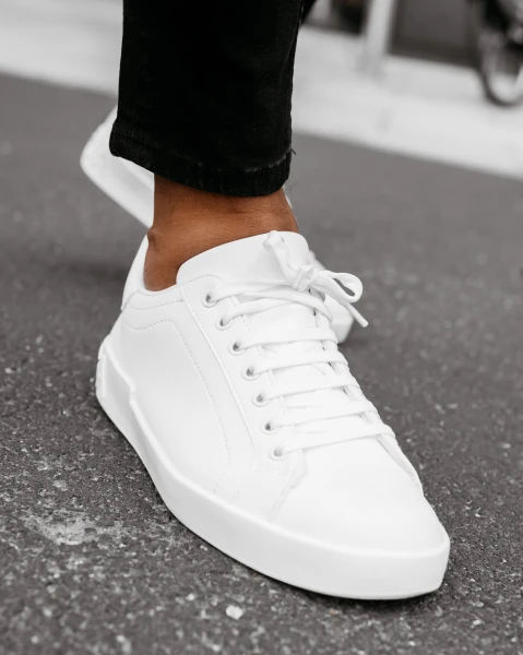 Buty męskie sneakersy OLAVOGA PRIVE 2025 ecru - maWer Fashion