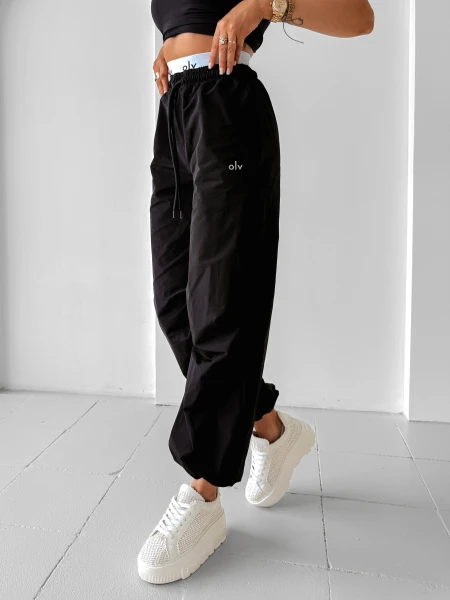 Spodnie damskie OLAVOGA RAINY DAY 2025 black - maWer Fashion