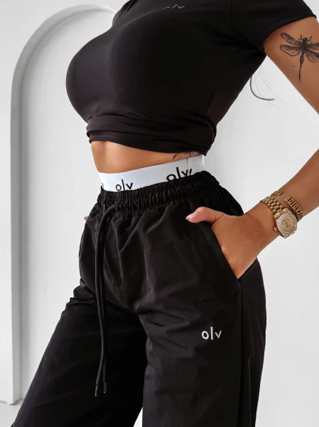 Spodnie damskie OLAVOGA RAINY DAY 2025 black - maWer Fashion