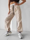 Spodnie damskie OLAVOGA RAINY DAY 2025 beige - maWer Fashion