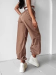 Spodnie damskie OLAVOGA RAINY DAY 2025 latte - maWer Fashion