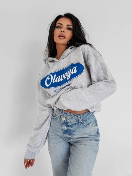 Bluza damska OLAVOGA AUTUMN MUSE 2025 grey - maWer Fashion