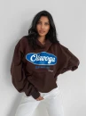 Bluza damska OLAVOGA AUTUMN MUSE 2025 brown - maWer Fashion