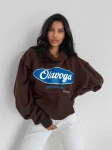 Bluza damska OLAVOGA AUTUMN MUSE 2025 brown - maWer Fashion